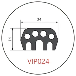 Glued-in VIP024 Tunnel Segment Gasket