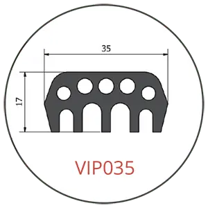 Glued-in VIP035 Tunnel Segment Gasket
