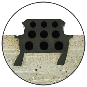 Cast-in Gasket in Concrete Segment