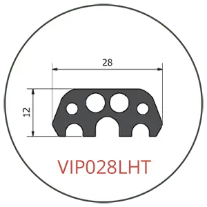 Glued-in VIP028LHT Tunnel Segment Gasket